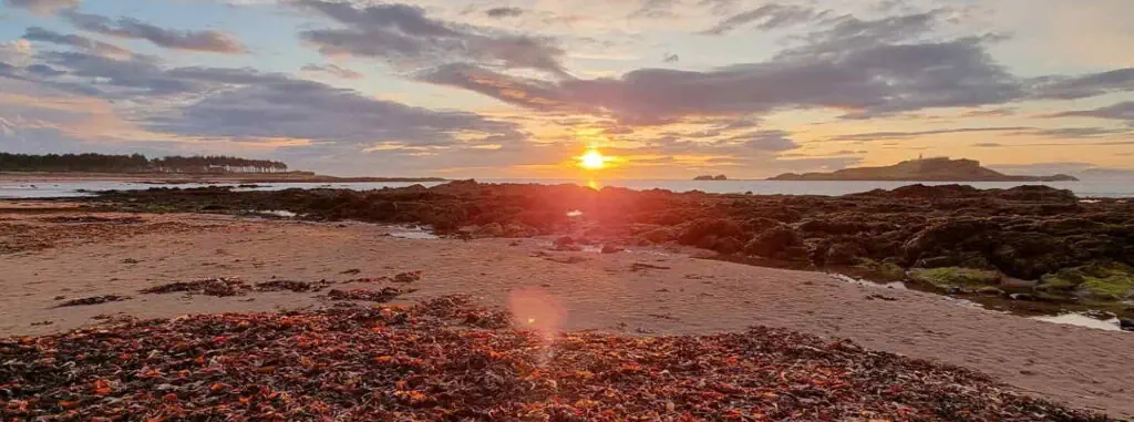 Yellowcraigs Beach Sunset