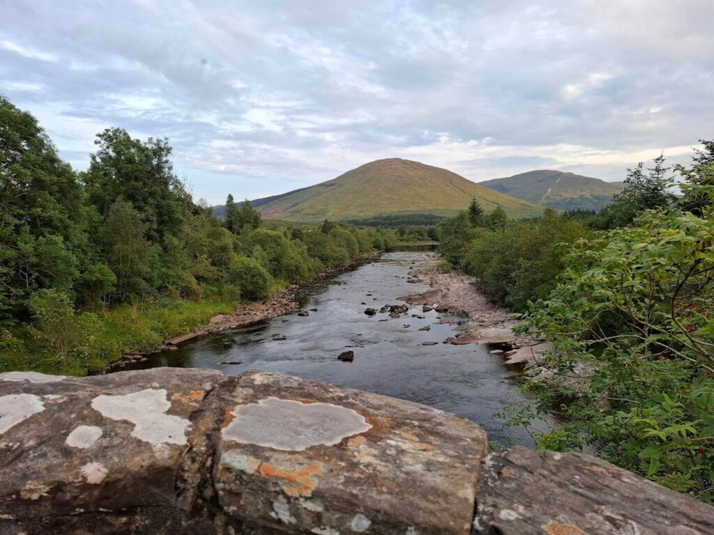 Stone bridge over a river near Bridge of Orchy
