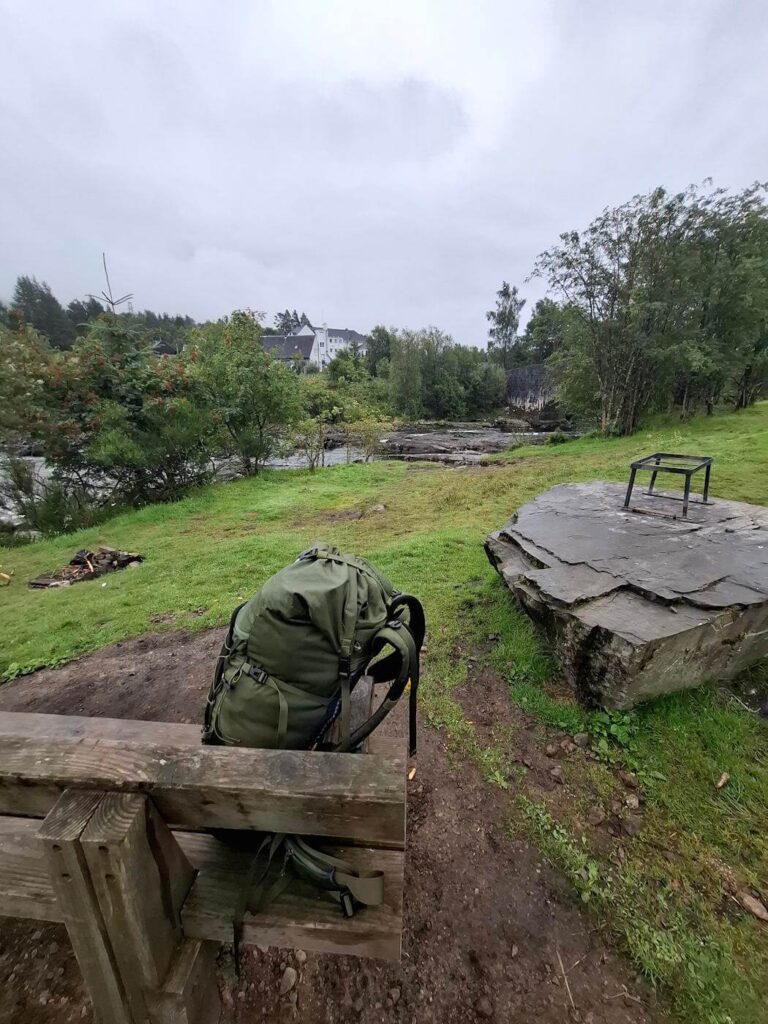 West Highland Way pack ready