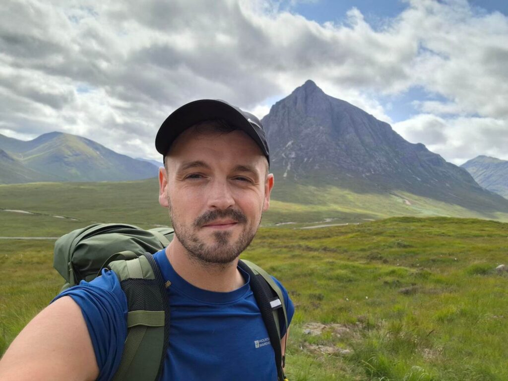 Glencoe West Highland Way selfie